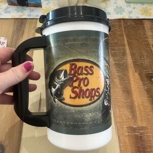 Bass Pro Shops Insulated Travel Mug - Green & White